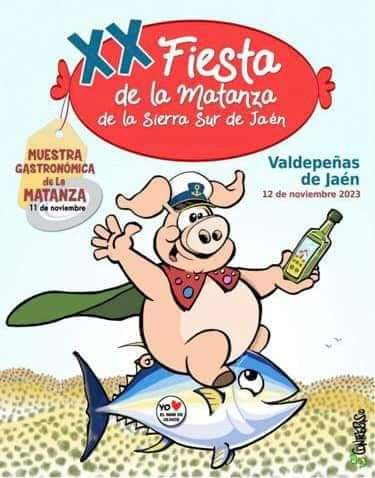 Evento Fiesta de la Matanza com porco e peixe, Jaén.
