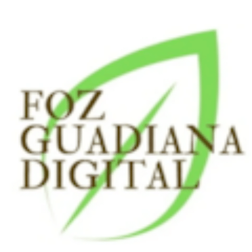 Logo Foz Guadiana Digital com design verde.